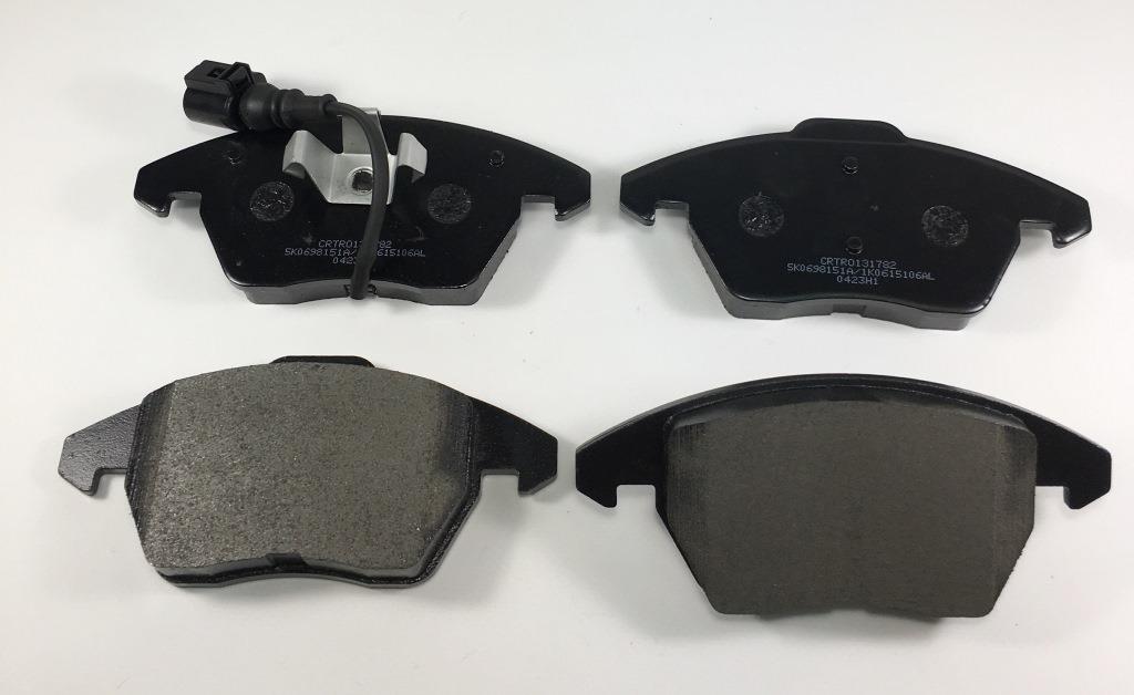 Колодки торм. передние Cartronic CRTR0131782 Аналог 5K0698151A/ 1K0615106AL/ 3C0698151A/ 3C0698151C